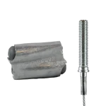 wire hanging bolt and crimp